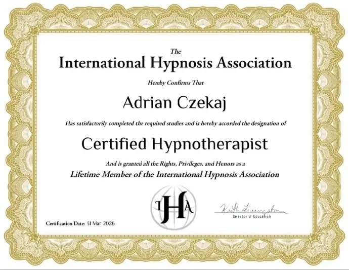 International Hypnosis Association — Certified Hypnotherapist